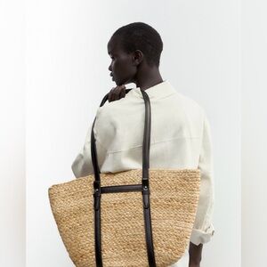 Large Straw Beach Bag